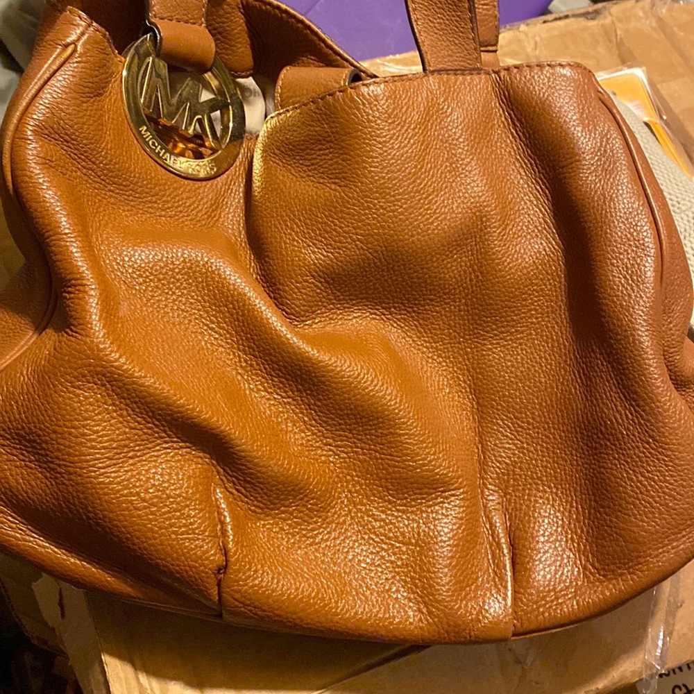 Leather Michael Kors bag